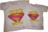 Camiseta super pai e super mãe