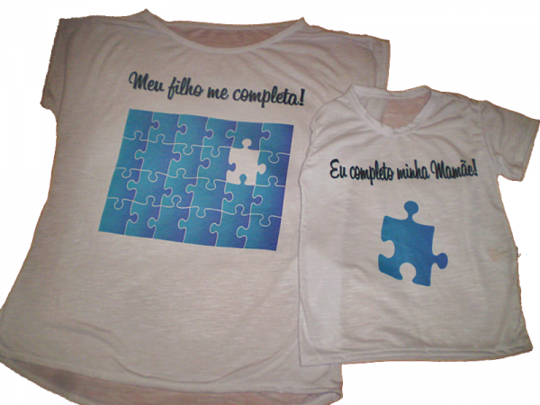 Camisetas dos pais e filhos